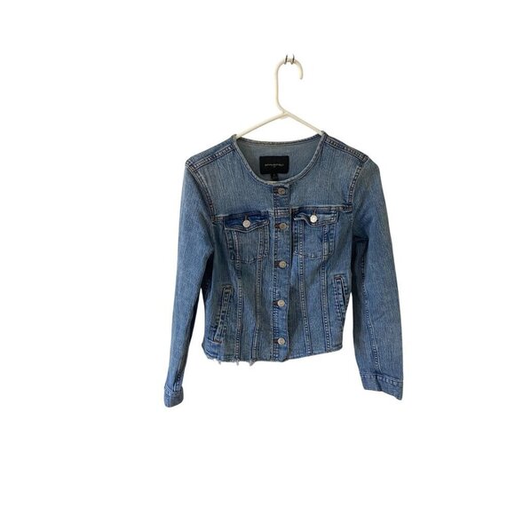 Banana Republic Women's Blue Denim Button Front Jacket - Medium - Picture 1 of 12